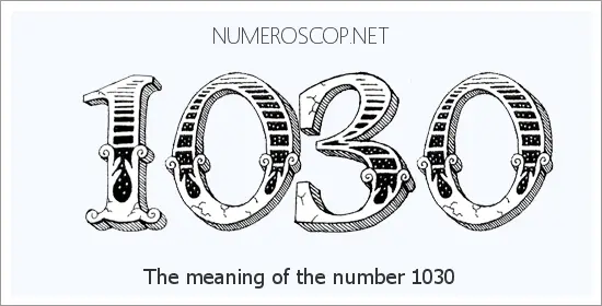Angel number 1030 meaning