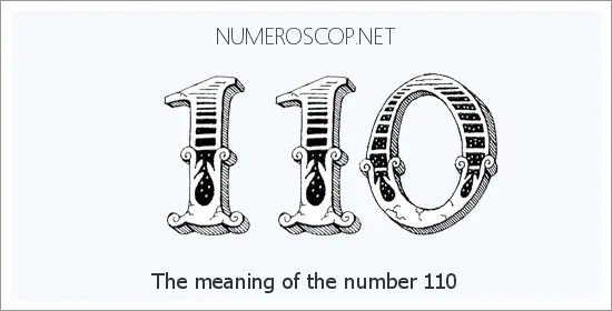 Angel number 110 meaning