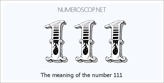 Angel number 111 meaning