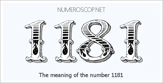 Angel number 1181 meaning