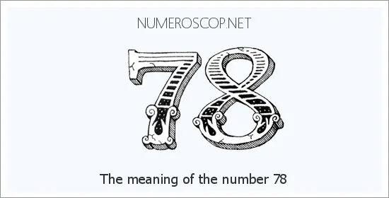 Angel number 78 meaning