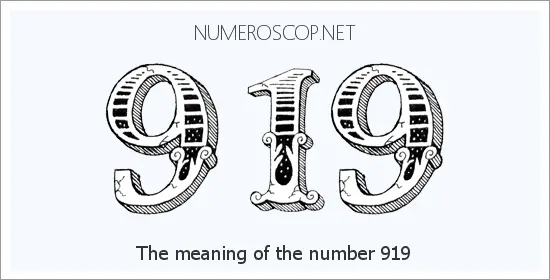 Angel number 919 meaning