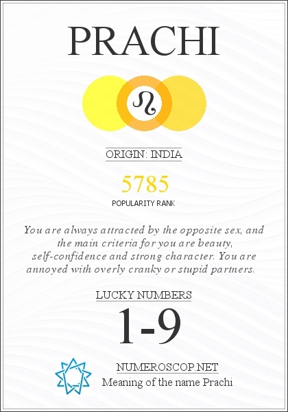 The Meaning of Name Prachi