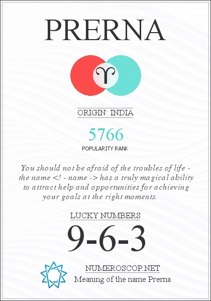 The Meaning of Name Prerna