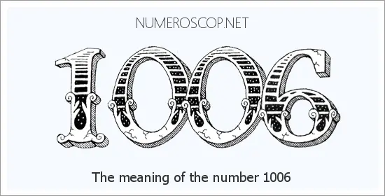 Angel number 1006 meaning