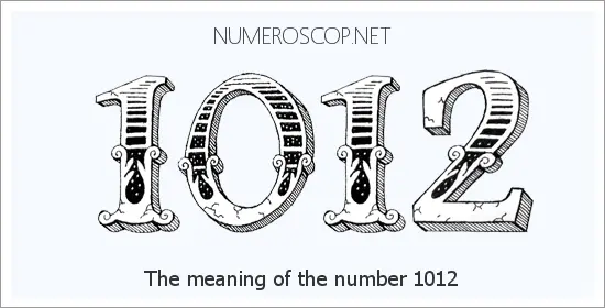 Angel number 1012 meaning