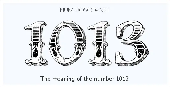 Angel number 1013 meaning