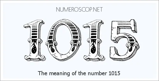 Angel number 1015 meaning