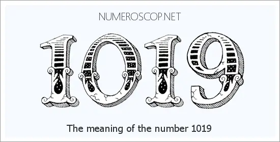 Angel number 1019 meaning