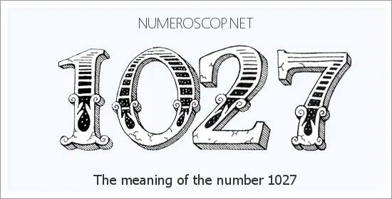 Angel number 1027 meaning
