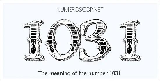 Angel number 1031 meaning