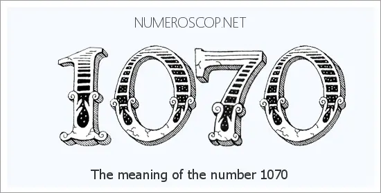Angel number 1070 meaning