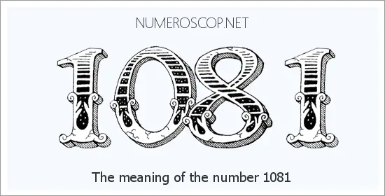 Angel number 1081 meaning