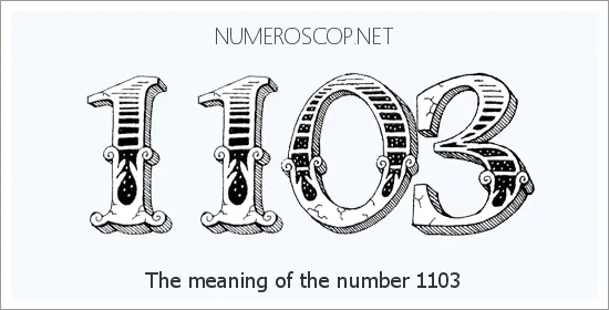 Angel number 1103 meaning