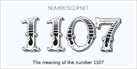 Angel number 1107 meaning