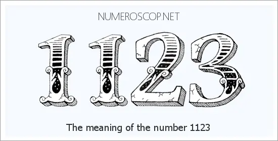 Angel number 1123 meaning