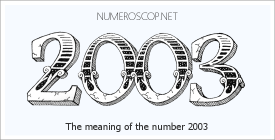 2003 Angel Number Spiritual Meaning.