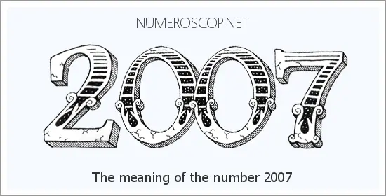 Angel number 2007 meaning