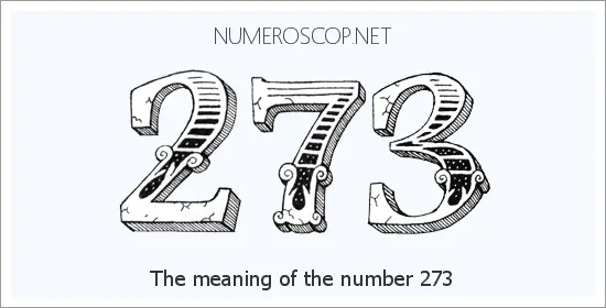 Angel number 273 meaning