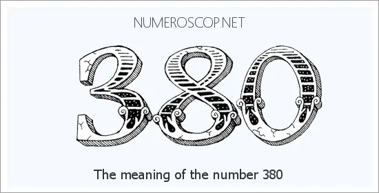 Angel number 380 meaning