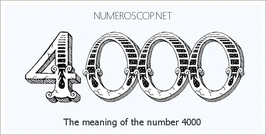Angel number 4000 meaning