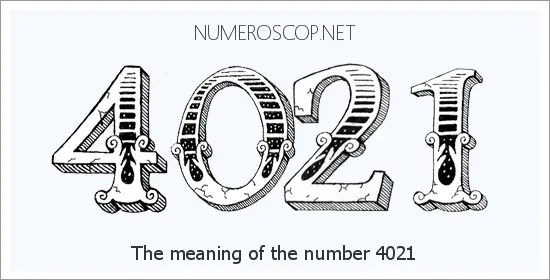Angel number 4021 meaning