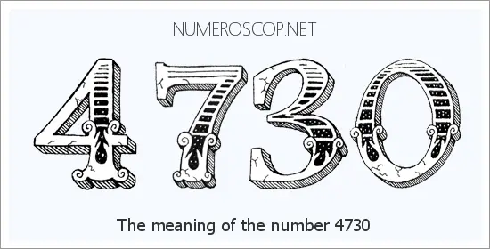 Angel number 4730 meaning