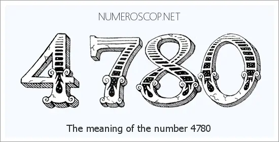 Angel number 4780 meaning