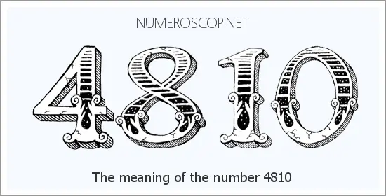 Angel number 4810 meaning