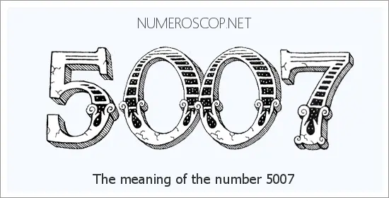 Angel number 5007 meaning