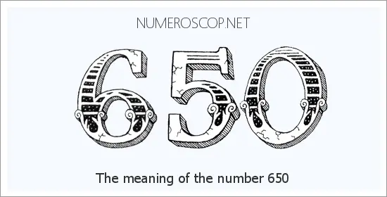 Angel number 650 meaning