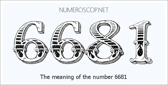 Angel number 6681 meaning