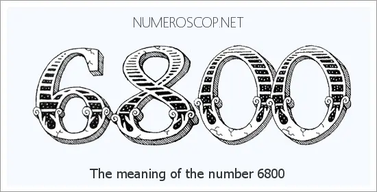 Angel number 6800 meaning