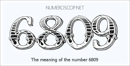 Angel number 6809 meaning
