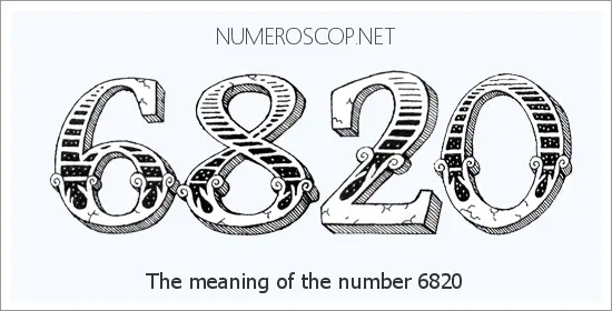 Angel number 6820 meaning