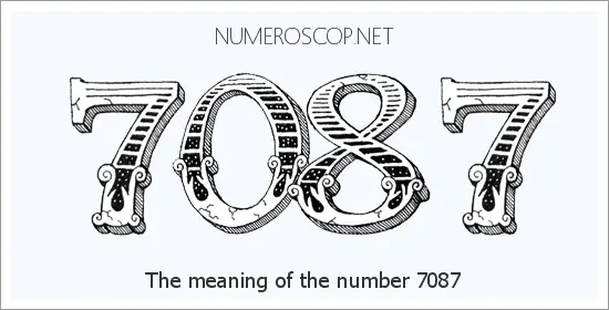 Angel number 7087 meaning
