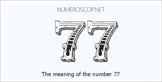 Angel number 77 meaning