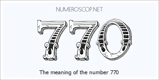 Angel number 770 meaning