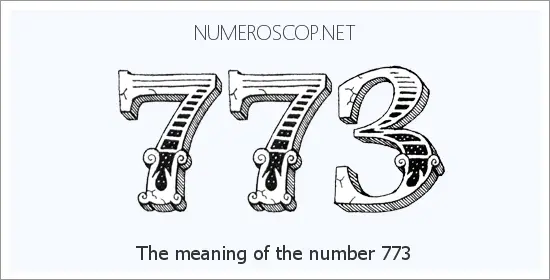 Angel number 773 meaning