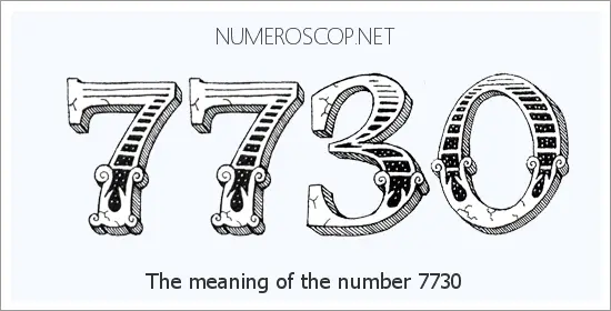 Angel number 7730 meaning