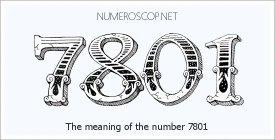 Angel number 7801 meaning