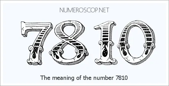 Angel number 7810 meaning