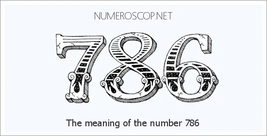 what is special about number 786