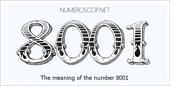 Angel number 8001 meaning