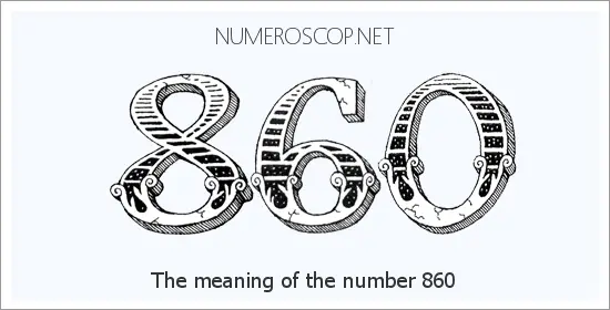 Angel number 860 meaning