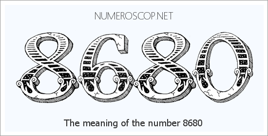 Angel number 8680 meaning