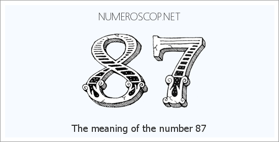Angel number 87 meaning