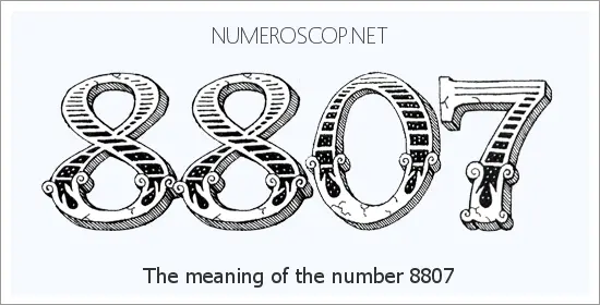 Angel number 8807 meaning