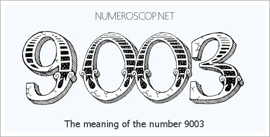 Angel number 9003 meaning