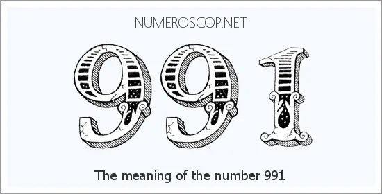 Angel number 991 meaning